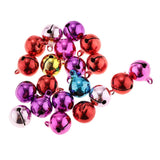 Maxbell 45Pc Multi-colors Copper Bells DIY Hand-woven Bracelet Necklace Accs 12&14mm