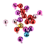 Maxbell 45Pc Multi-colors Copper Bells DIY Hand-woven Bracelet Necklace Accs 12&14mm