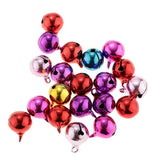 Maxbell 2.5mm Multi-colors Xmas Jingle Bells Pendant Handmade Party Crafts DIY 14mm