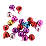 Maxbell 45Pc Multi-colors Copper Bells DIY Hand-woven Bracelet Necklace Accs 12&14mm