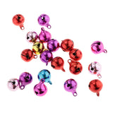 Maxbell 45Pc Multi-colors Copper Bells DIY Hand-woven Bracelet Necklace Accs 12&14mm