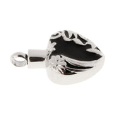 Maxbell Stainless Steel Black Enamel Love Heart Ash Urn Pendant Memorial Cremation - Aladdin Shoppers