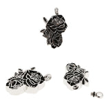 Maxbell Rose Flower Openable Cremation Urn Pendant For Ash Keepsake Memorial Jewelry - Aladdin Shoppers