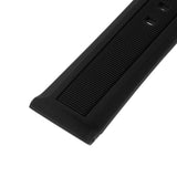 Maxbell Black Silicone Rubber Sport Replacement Watch Band Strap 21mm Silver - Aladdin Shoppers
