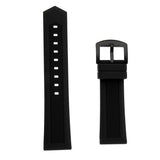 Maxbell Black Silicone Rubber Sport Replacement Watch Band Strap 20mm Black - Aladdin Shoppers