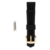 Maxbell Black Silicone Rubber Sport Replacement Watch Band Strap 22mm Gold - Aladdin Shoppers