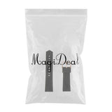 Maxbell Black Silicone Rubber Sport Replacement Watch Band Strap 19mm Rose Gold
