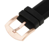 Maxbell Black Silicone Rubber Sport Replacement Watch Band Strap 20mm Rose Gold - Aladdin Shoppers