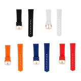 Maxbell Black Silicone Rubber Sport Replacement Watch Band Strap 20mm Rose Gold - Aladdin Shoppers