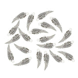 Maxbell 20Pcs Vintage Zinc Alloy Wings Charms Pendants for Jewelry DIY Making Crafts