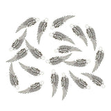 Maxbell 20Pcs Vintage Zinc Alloy Wings Charms Pendants for Jewelry DIY Making Crafts