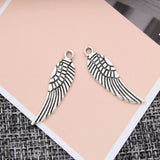 Maxbell 20Pcs Vintage Zinc Alloy Wings Charms Pendants for Jewelry DIY Making Crafts