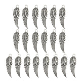 Maxbell 20Pcs Vintage Zinc Alloy Wings Charms Pendants for Jewelry DIY Making Crafts