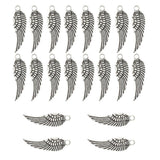 Maxbell 20Pcs Vintage Zinc Alloy Wings Charms Pendants for Jewelry DIY Making Crafts
