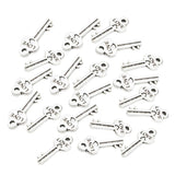Maxbell 20PC Vintage Zinc Alloy DIY Jewelry Accessory Key Pendant Car Key Ring Chain
