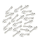 Maxbell 20PC Vintage Zinc Alloy DIY Jewelry Accessory Key Pendant Car Key Ring Chain