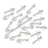 Maxbell 20PC Vintage Zinc Alloy DIY Jewelry Accessory Key Pendant Car Key Ring Chain