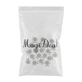 Maxbell 20 Pieces Bulk Silver Animal Snail Pendant Finding Bead Finding Crafts
