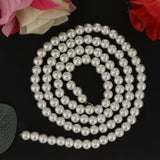 Maxbell 5 Package New DIY Glass Loose Round Imitation Pearl Beads Strand Off white