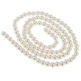 Maxbell 5 Package New DIY Glass Loose Round Imitation Pearl Beads Strand Off white