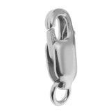 2 Pieces 925 Sterling Lobster Clasp Split Ring Jewelry Keychain DIY Platinum