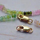 2Pcs 925 Sterling Metal Lobster Clasp Split Ring Jewelry Keychain DIY Gold