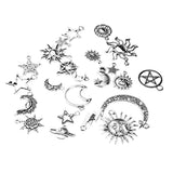 Sun Moon Star Insect Charm Pendant for DIY Necklace Bracelet Jewelry Making