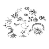 Sun Moon Star Insect Charm Pendant for DIY Necklace Bracelet Jewelry Making