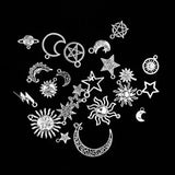 Sun Moon Star Insect Charm Pendant for DIY Necklace Bracelet Jewelry Making