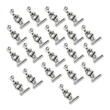 Maxbell 20 Pieces Biology Science Charms Mini Microscope Pendant Beads Crafts