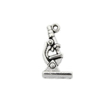 Maxbell 20 Pieces Biology Science Charms Mini Microscope Pendant Beads Crafts