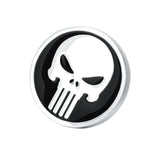 Maxbell Brass Plated Round Shape Punisher Symbol Brooch Comic Movie Theme Lapel Pin - Aladdin Shoppers