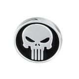 Maxbell Brass Plated Round Shape Punisher Symbol Brooch Comic Movie Theme Lapel Pin - Aladdin Shoppers