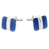 Maxbell Blue Cufflinks Cuff Links Tie Clips Necktie Wedding Men Boy Groomsman Gift