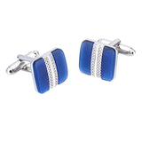 Maxbell Blue Cufflinks Cuff Links Tie Clips Necktie Wedding Men Boy Groomsman Gift