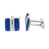 Maxbell Blue Cufflinks Cuff Links Tie Clips Necktie Wedding Men Boy Groomsman Gift