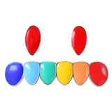 Maxbell 2 Sets Colorful Hip Hop Fang Teeth Grills Hollowen Clown Mouth Jewelry
