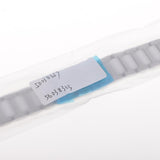 Maxbell 20mm Stainless Steel Ceramic Watch Band Universal Wristband White Silver