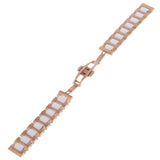 Stainless Steel Ceramic Links Watch Band Strap with Butterfly Buckle Clasp 1