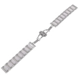 Stainless Steel Ceramic Links Watch Band Strap with Butterfly Buckle Clasp 1