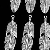 Maxbell 10 Pieces Vintage Metal Alloy Leaf Feathers Charms Pendant for Necklace Bag Keyring Findings Craft - Aladdin Shoppers