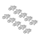 Maxbell 10 Pieces Alloy Hollow Palm Charms Pendant For Jewelry Making Accessories - Aladdin Shoppers