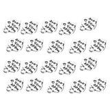 Maxbell 20 Pieces Pack Made with Love Carving Heart Charms Pendant Earring Bracelet Dangle Beads DIY Findings Accessories - Aladdin Shoppers