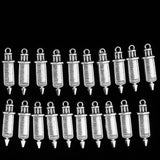 Maxbell 20 Pieces Alloy Cylinder Needle Charm Pendant For Jewelry Making Accessories - Aladdin Shoppers