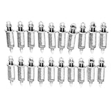 Maxbell 20 Pieces Alloy Cylinder Needle Charm Pendant For Jewelry Making Accessories - Aladdin Shoppers