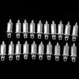 Maxbell 20 Pieces Alloy Cylinder Needle Charm Pendant For Jewelry Making Accessories - Aladdin Shoppers