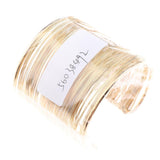 Maxbell Rigid Memory Wire Metal Circle Split Coil Wire Cuff Bracelet Bangle Gold - Aladdin Shoppers