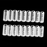 Maxbell 20 Pieces Alloy "Trust" Charm Pendant For Jewelry Finding Making Accessories - Aladdin Shoppers