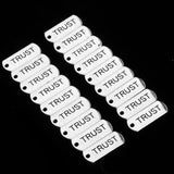 Maxbell 20 Pieces Alloy "Trust" Charm Pendant For Jewelry Finding Making Accessories - Aladdin Shoppers