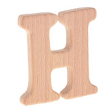 Maxbell Baby Wooden Teether Toys Letter Shapes DIY Wooden Teether Kit  H